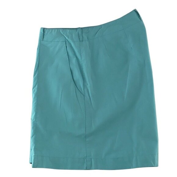 Patagonia Womens Turquoise Cotton Pleated Shorts Size 12 - Picture 3 of 10